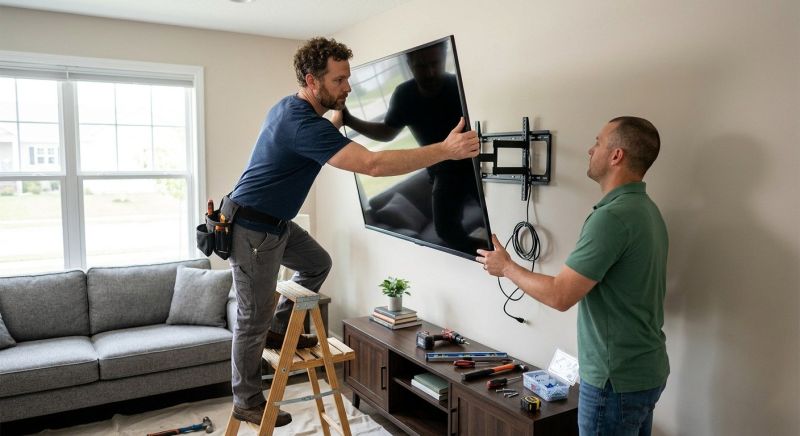 Bedroom Tv Mounting in Conroe, TX